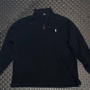 Polo Ralph Lauren Quarter Zip Pullover XXL Black Sweater